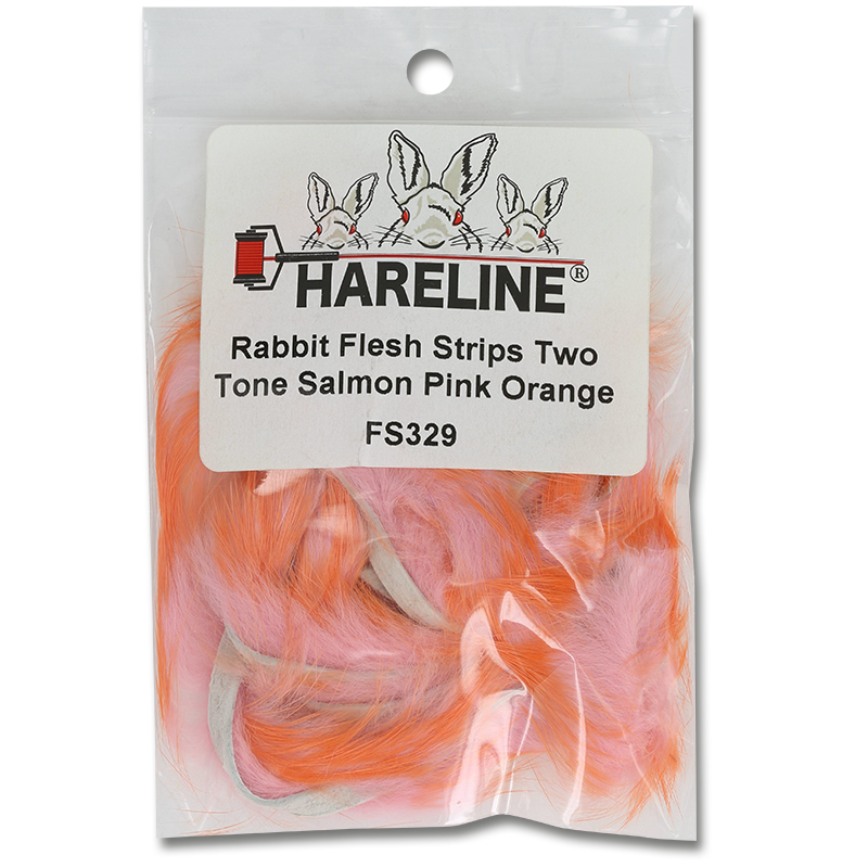 Two-Tone Rabbit Fur Strips