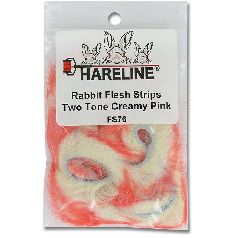 Two-Tone Rabbit Fur Strips