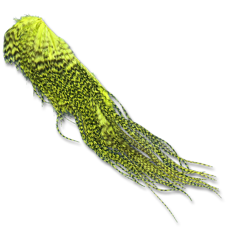 Premium Dyed Grizzly Half Saddles