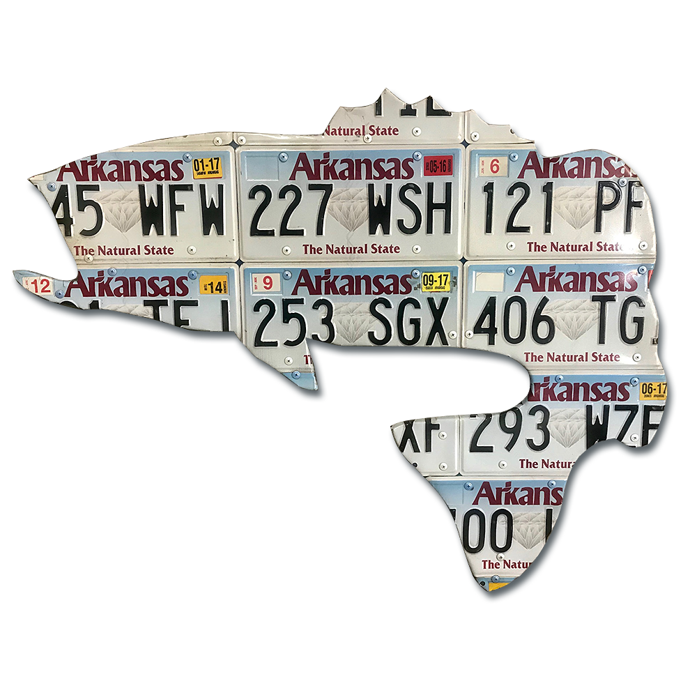 Cody's Fish License Plate Creations - Largemouth Bass