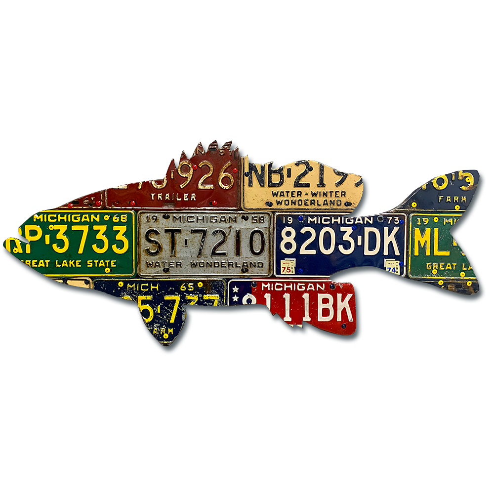 Cody's Fish License Plate Creations - Smallmouth Bass