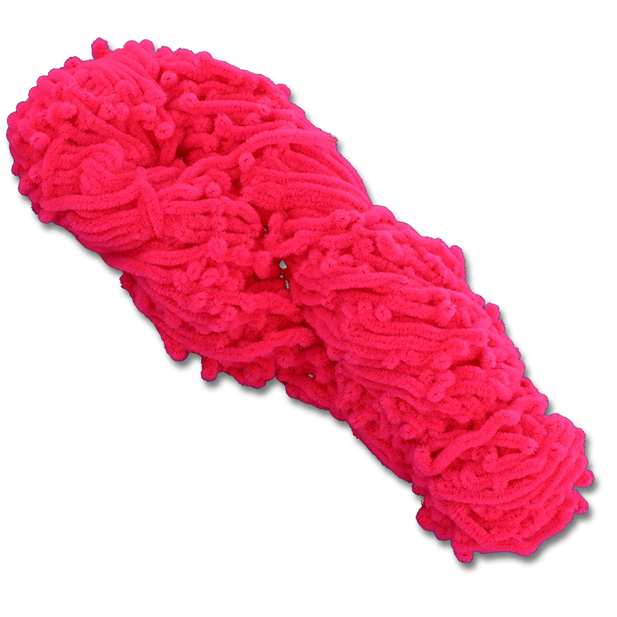 Fluorescent Chenille Skeins - 72 Yards