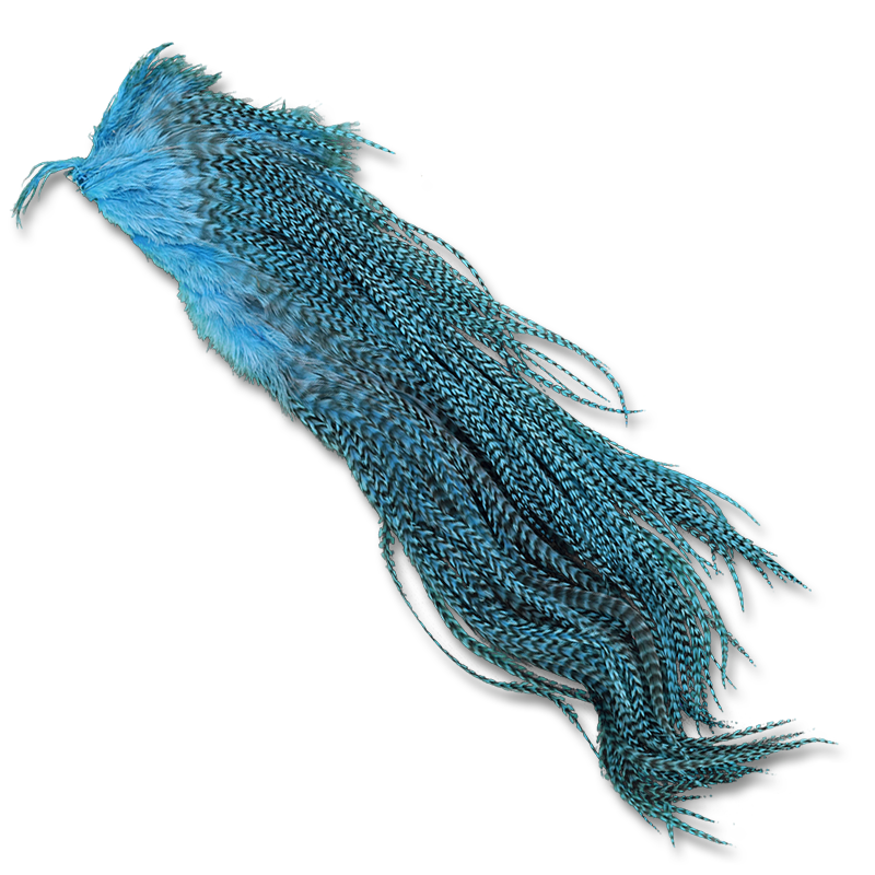 Premium Dyed Grizzly Half Saddles