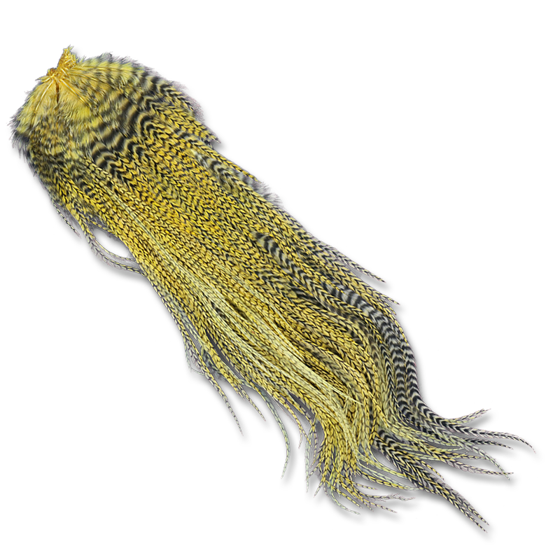 Premium Dyed Grizzly Half Saddles