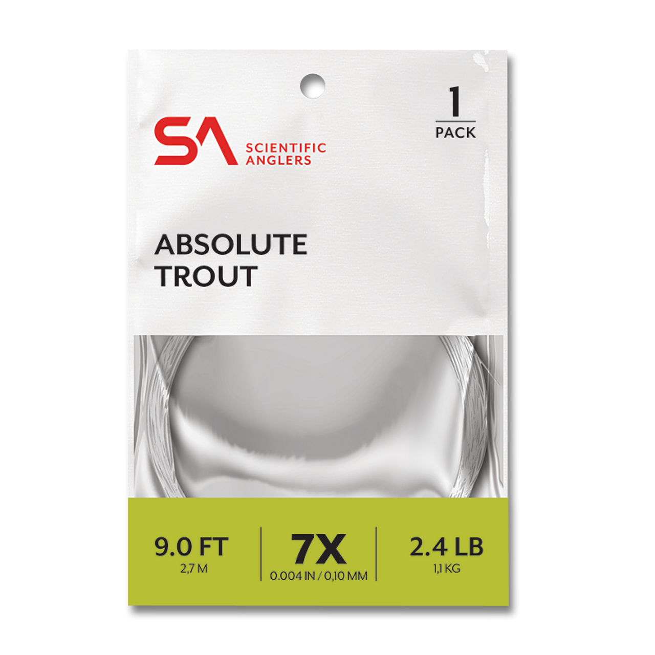 Scientific Anglers Absolute Monofilament Trout Leaders - 1/PK