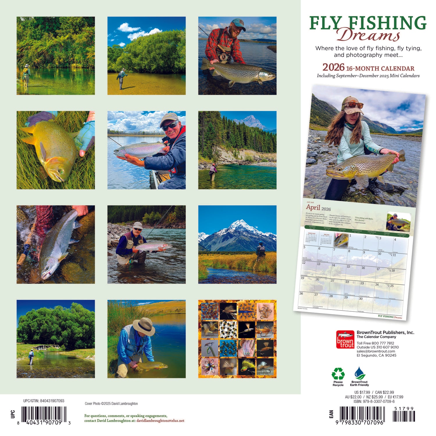 2026 Fly Fishing Dreams Calendar