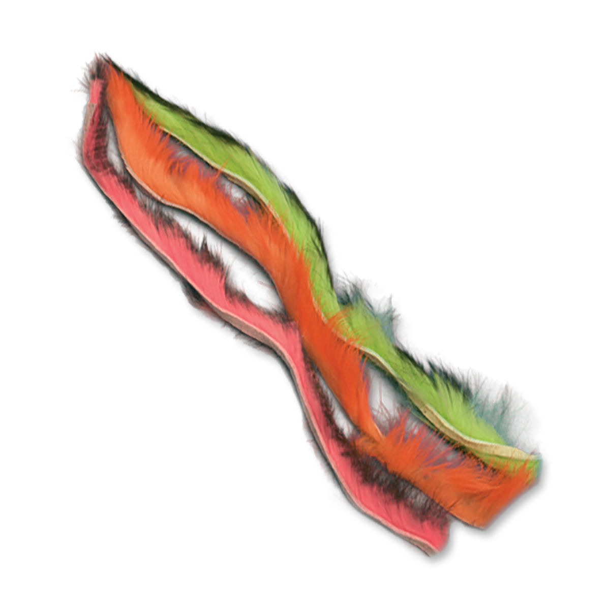 Two-Tone Rabbit Fur Strips