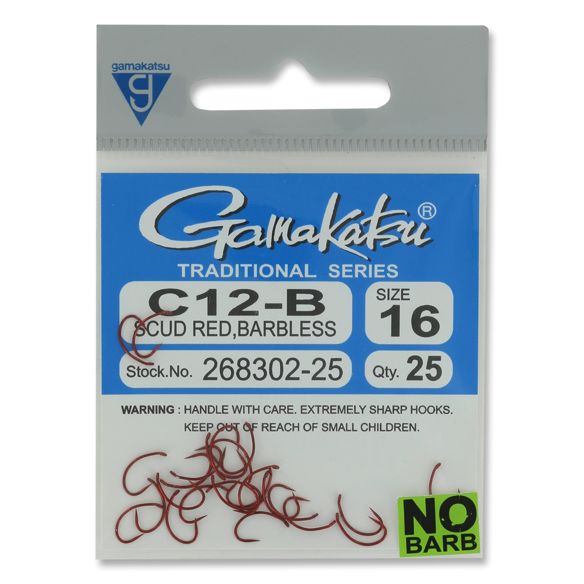 Gamakatsu C12-B Red Hooks