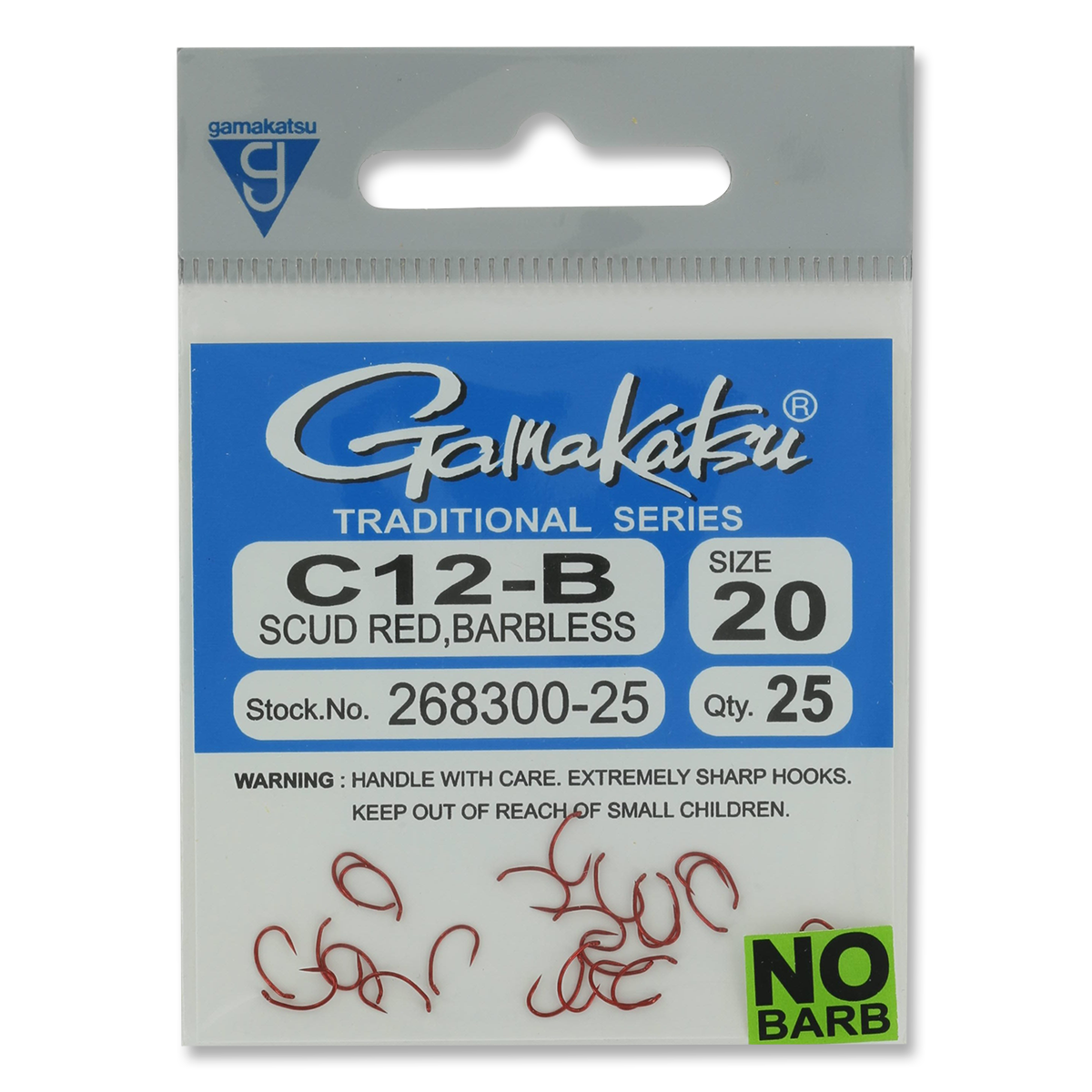 Gamakatsu C12-B Red Hooks