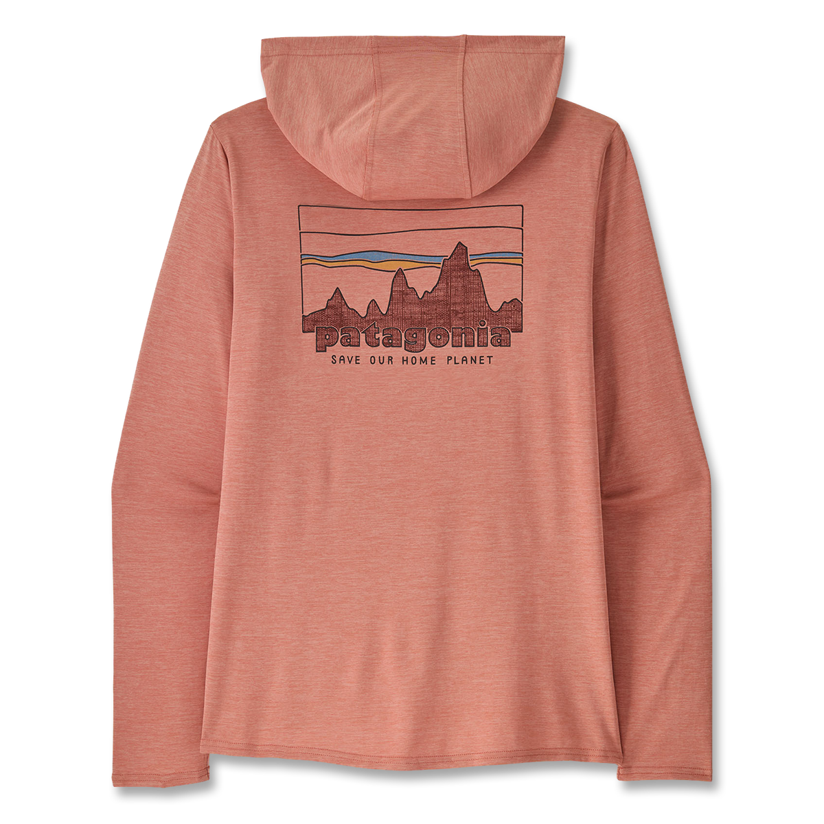 Patagonia Women's Cap Cool Graphic Hoody -'73 Skyline: Moment Pink