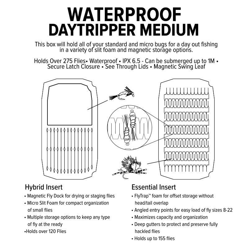 Umpqua UPG Waterproof Medium Foam Fly Boxes