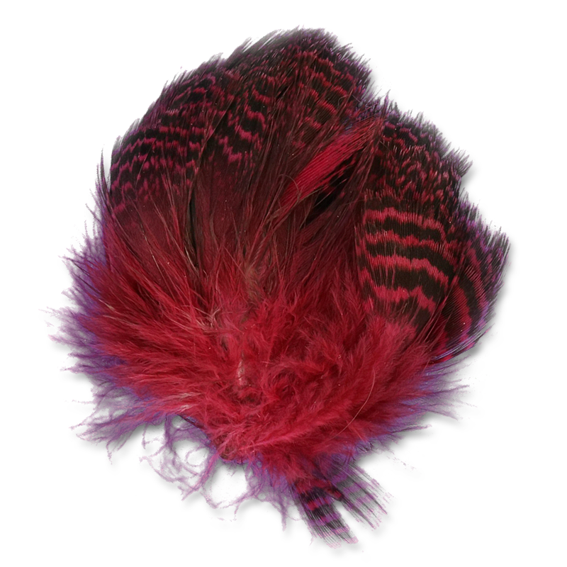 Natural and Dyed Teal Flank