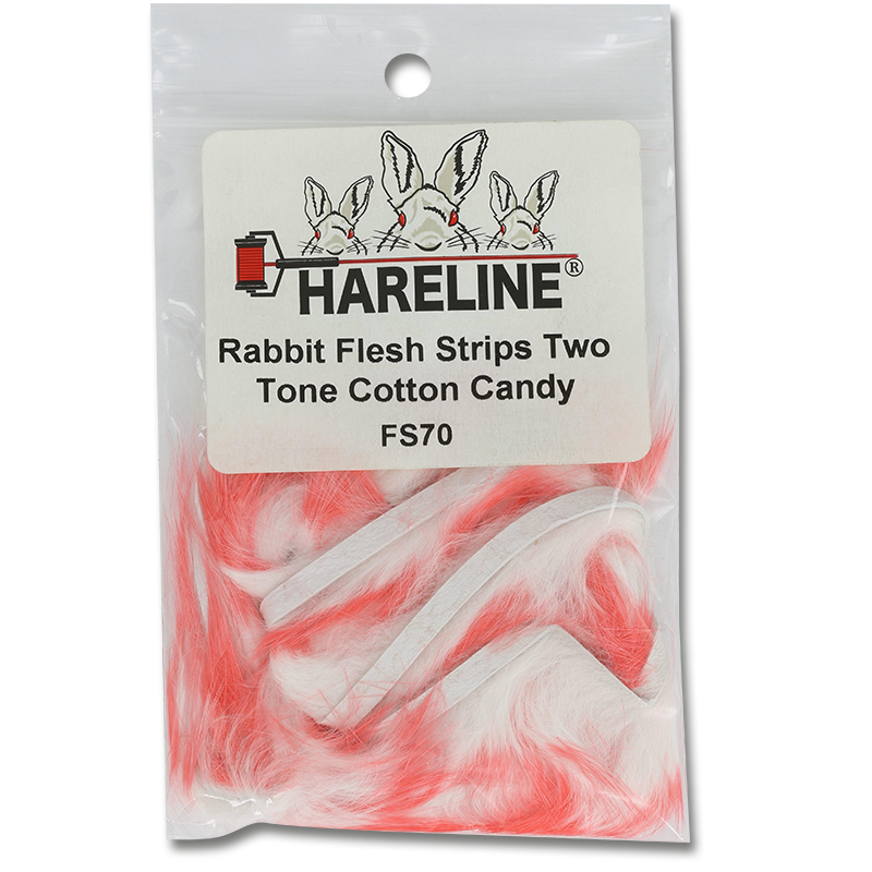 Two-Tone Rabbit Fur Strips