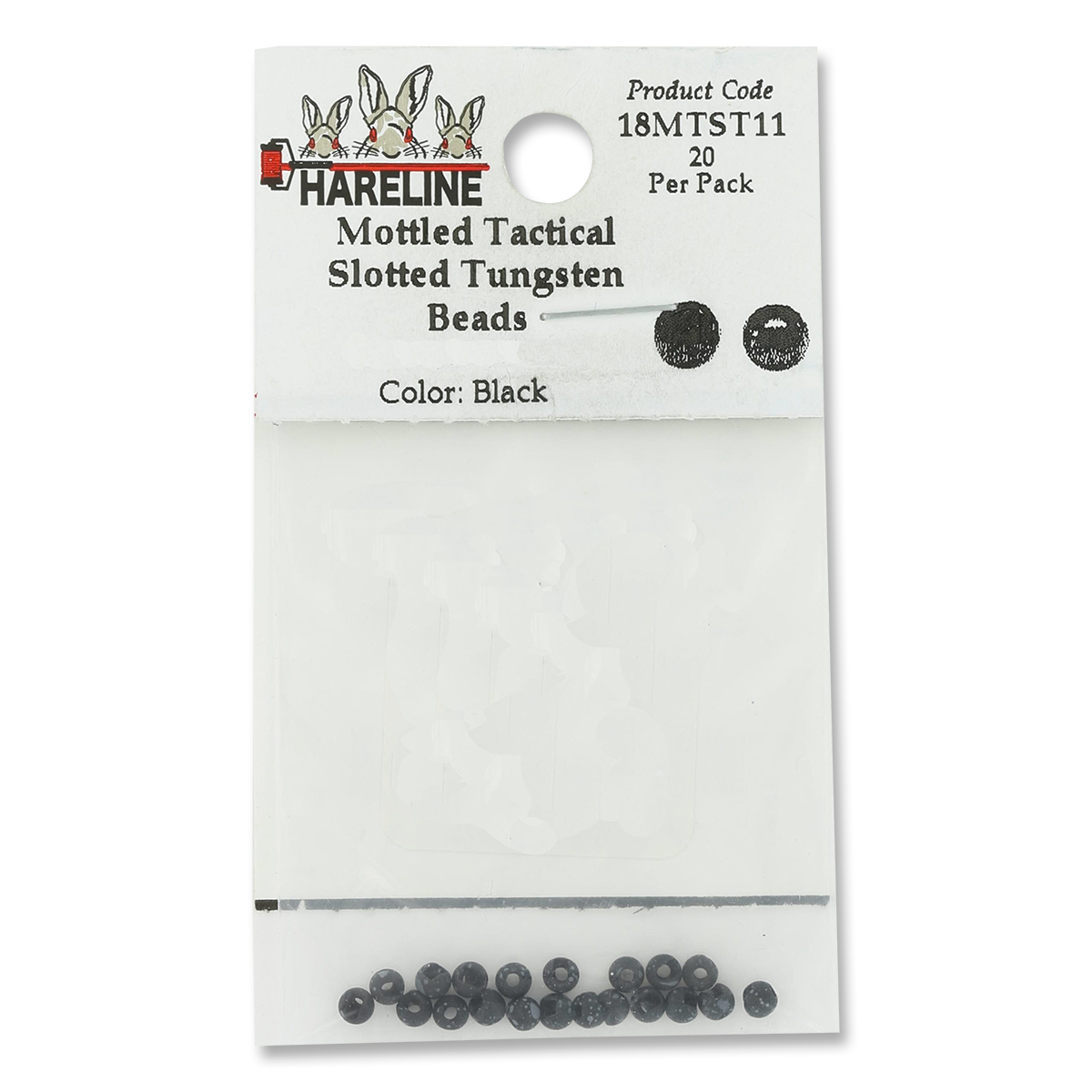 Mottled Tactical Slotted Tungsten Beads