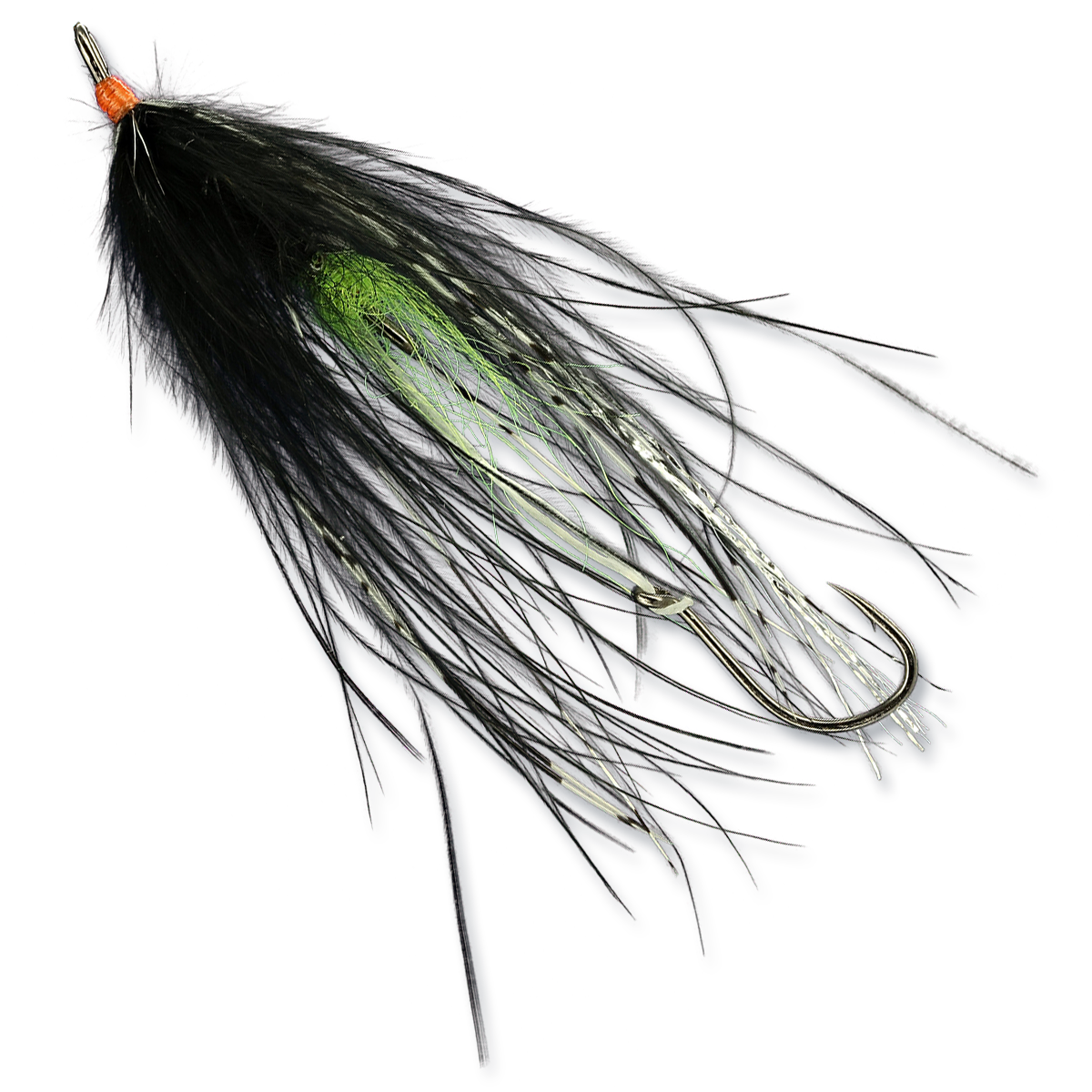 Hoh-Bo Spey - Black/Green Butt #6