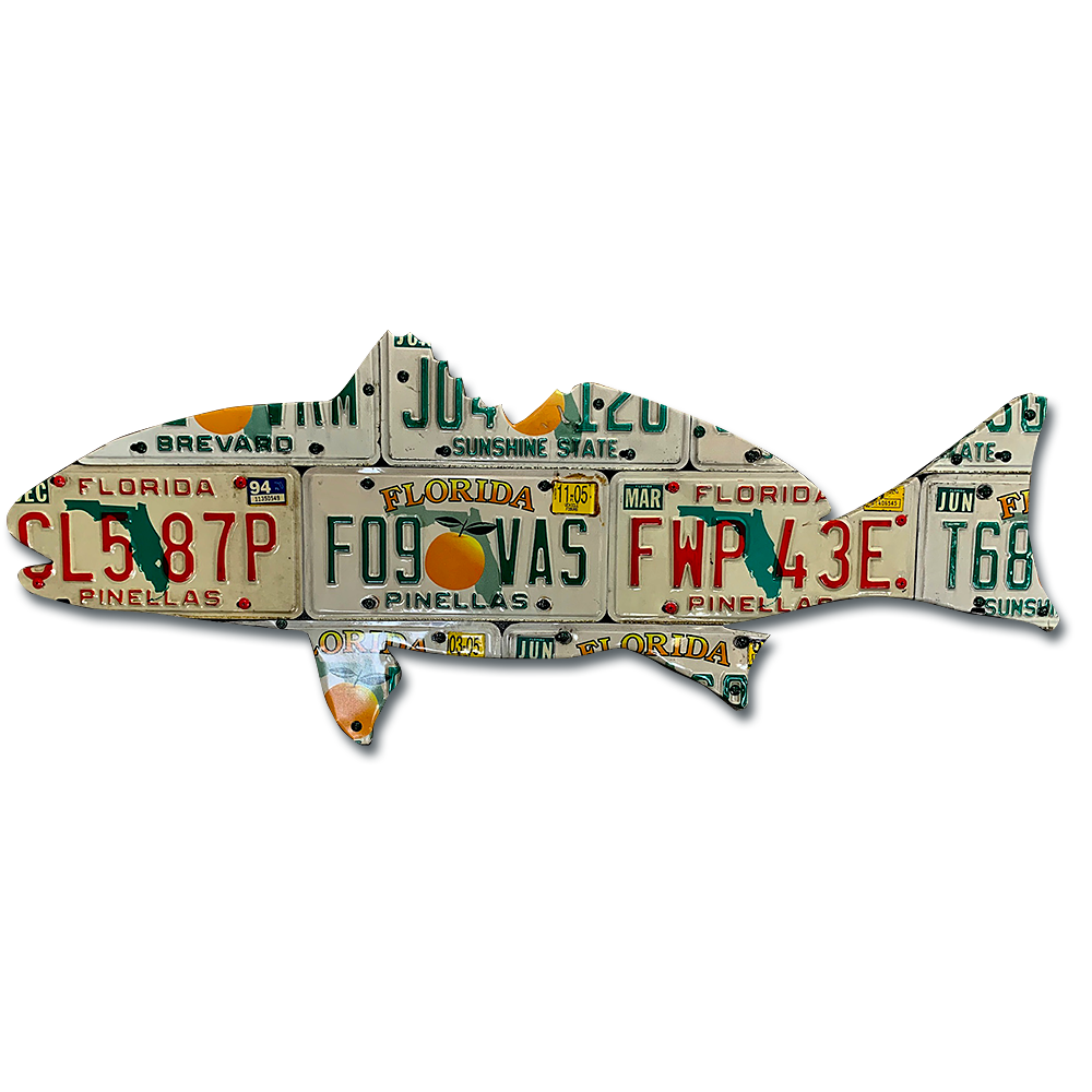 Cody's Fish License Plate Creations - Redfish & Drum