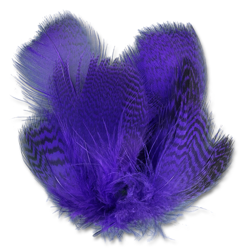 Natural and Dyed Teal Flank