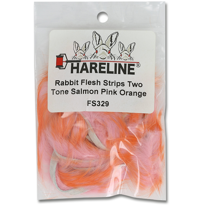 Two-Tone Rabbit Fur Strips