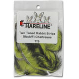 Two-Tone Rabbit Fur Strips