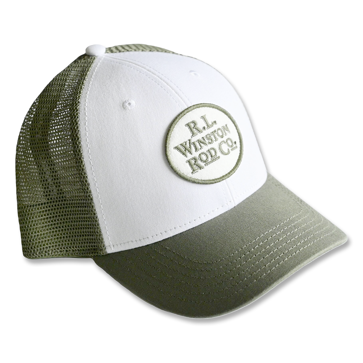 Winston Tailout Logo Trucker Hat - Olive