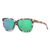 Costa May Sunglasses - Shiny Tiger Cowrie/Green Mirror
