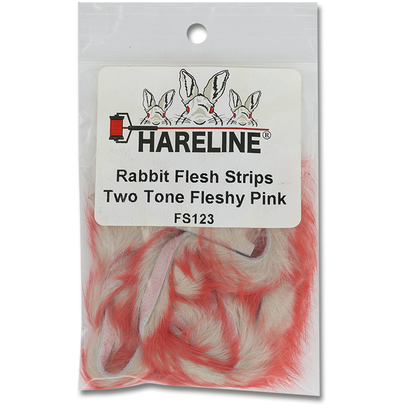 Two-Tone Rabbit Fur Strips