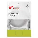 Scientific Anglers Absolute Monofilament Trout Leaders - 3/PK