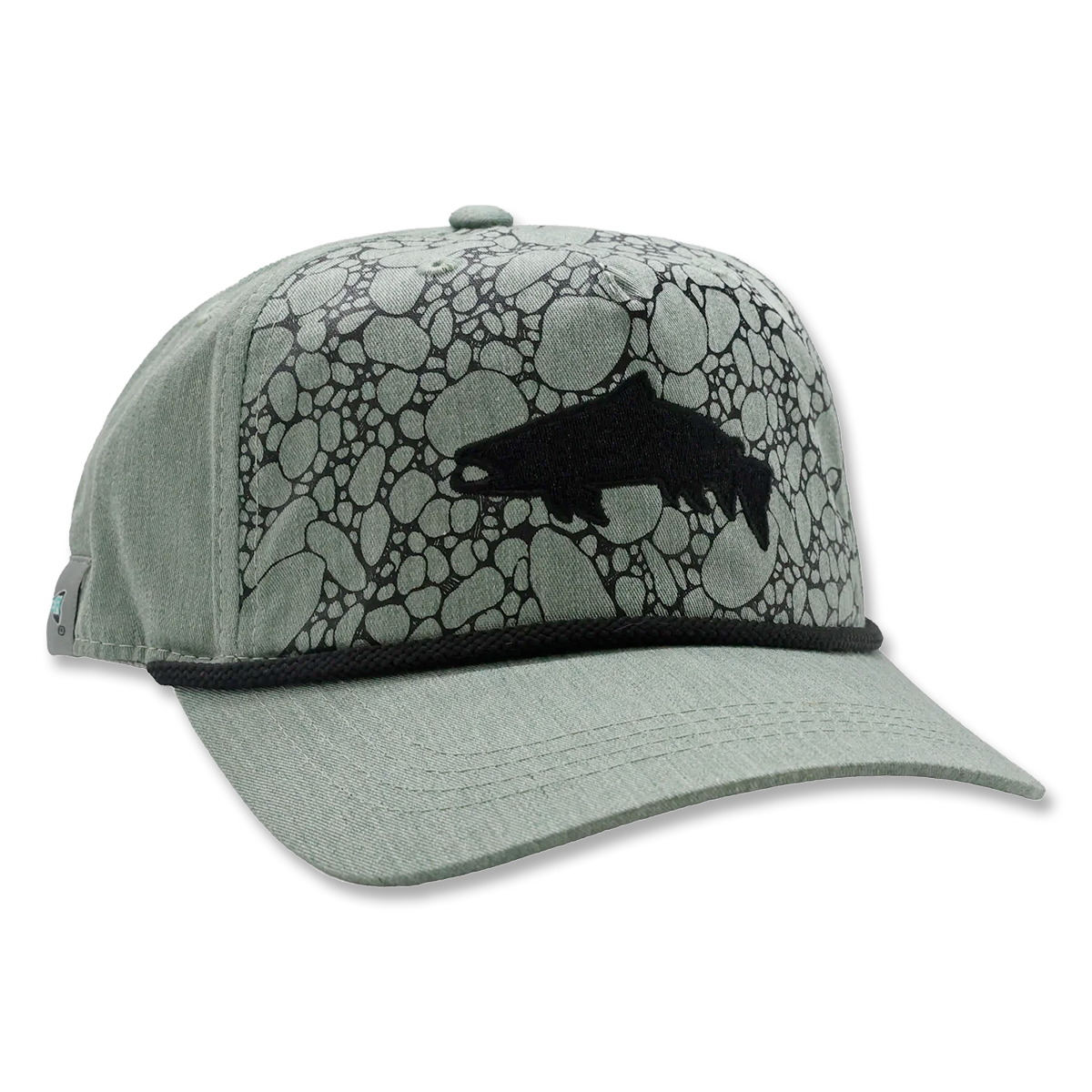 Rep Your Waters River Rock Trout Hat - Light Green