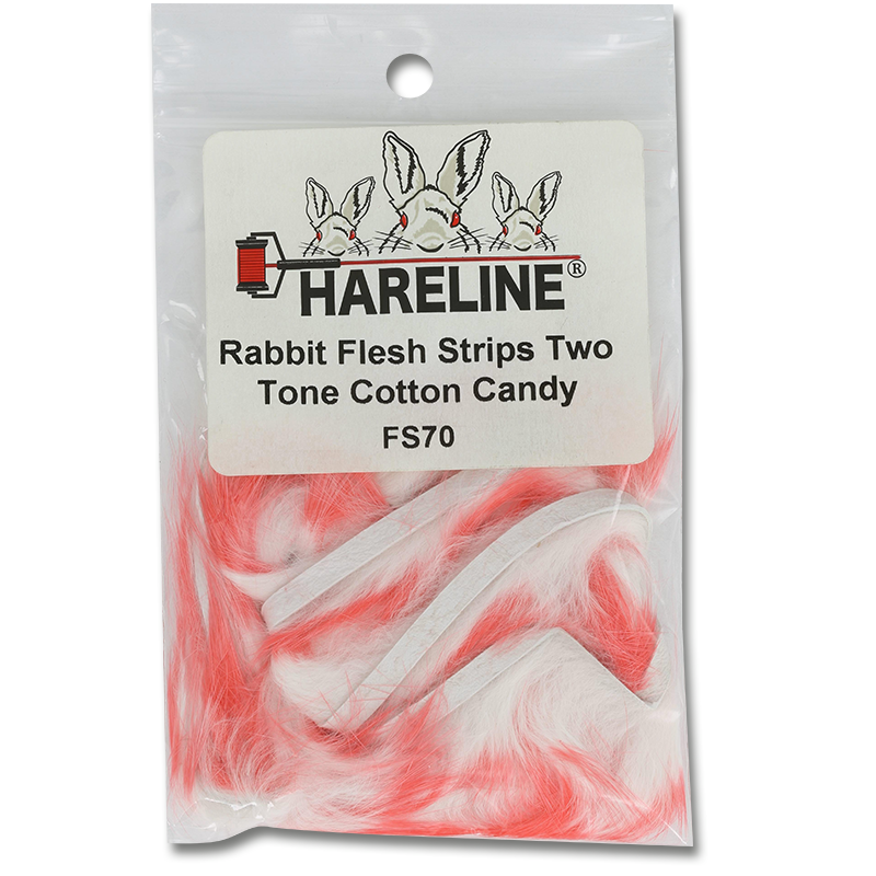 Two-Tone Rabbit Fur Strips