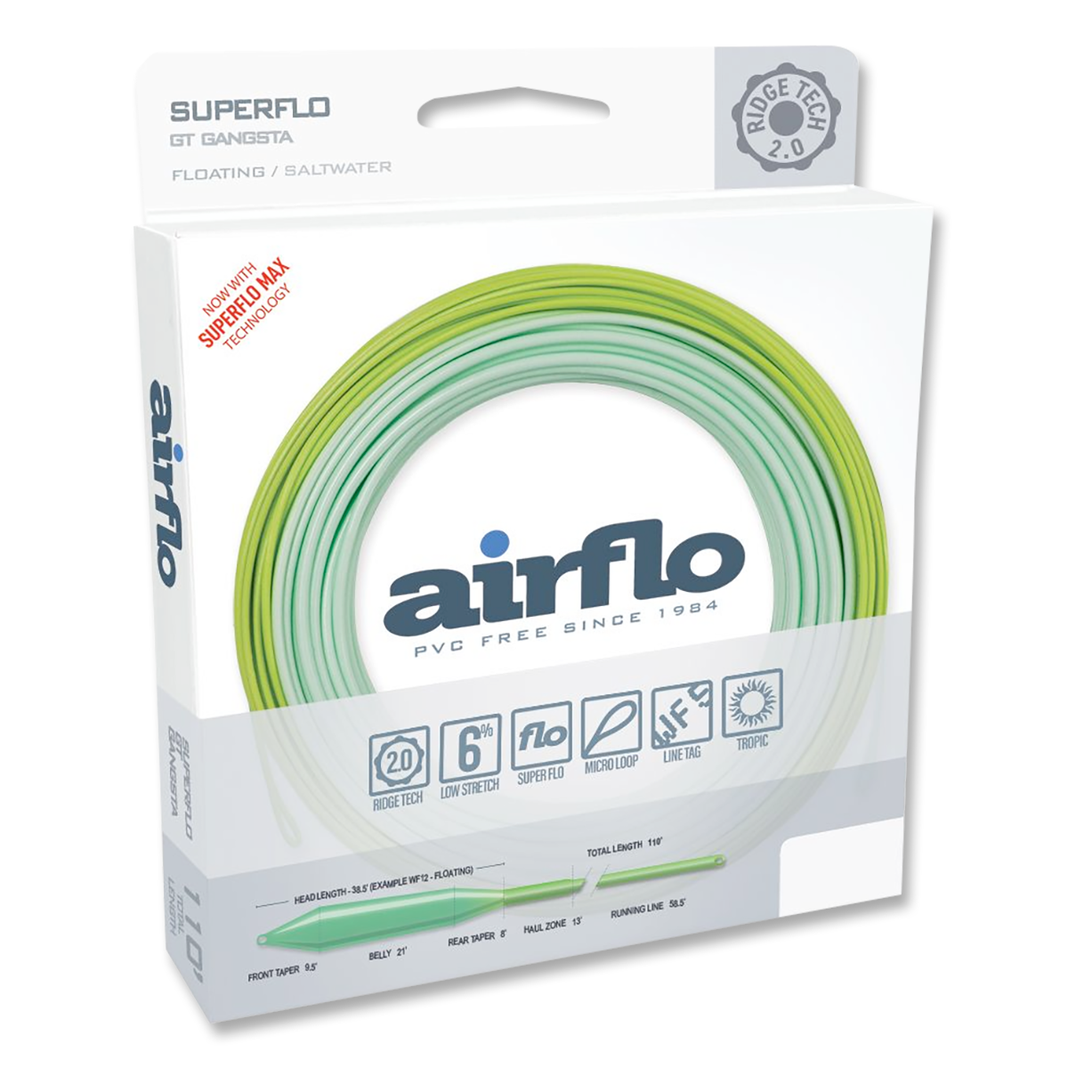 AirFlo Superflo Gangsta GT Fly Line - WF12F