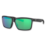 Rinconcito Polarized Glass 580 Sunglasses - Matte Black/Green Mirror
