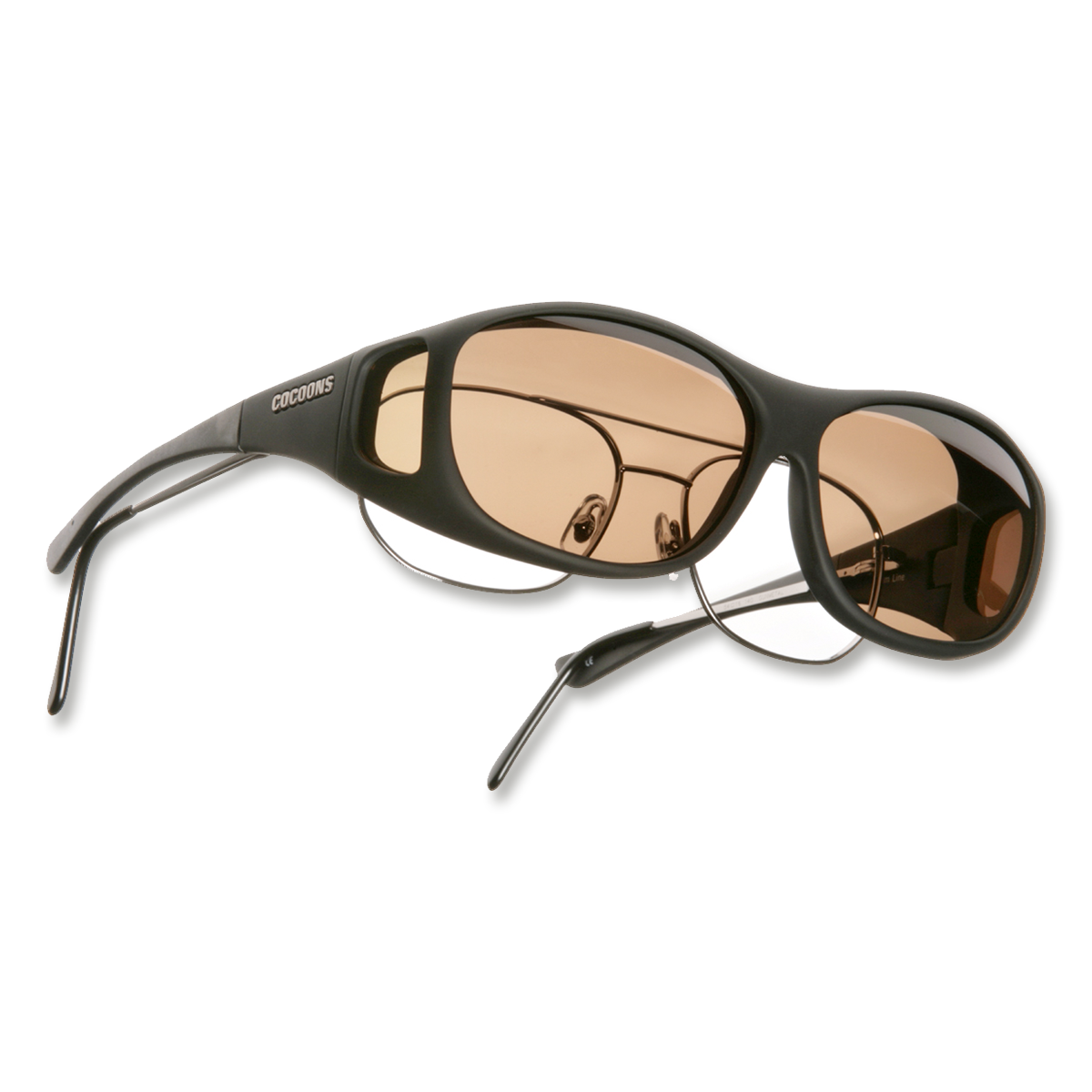 Cocoons OveRx Polarized Photochromic Sunglasses - Amber