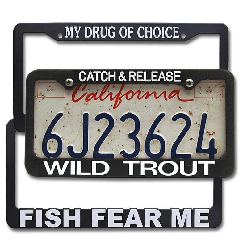 The Fly Shop's License Plate Holders