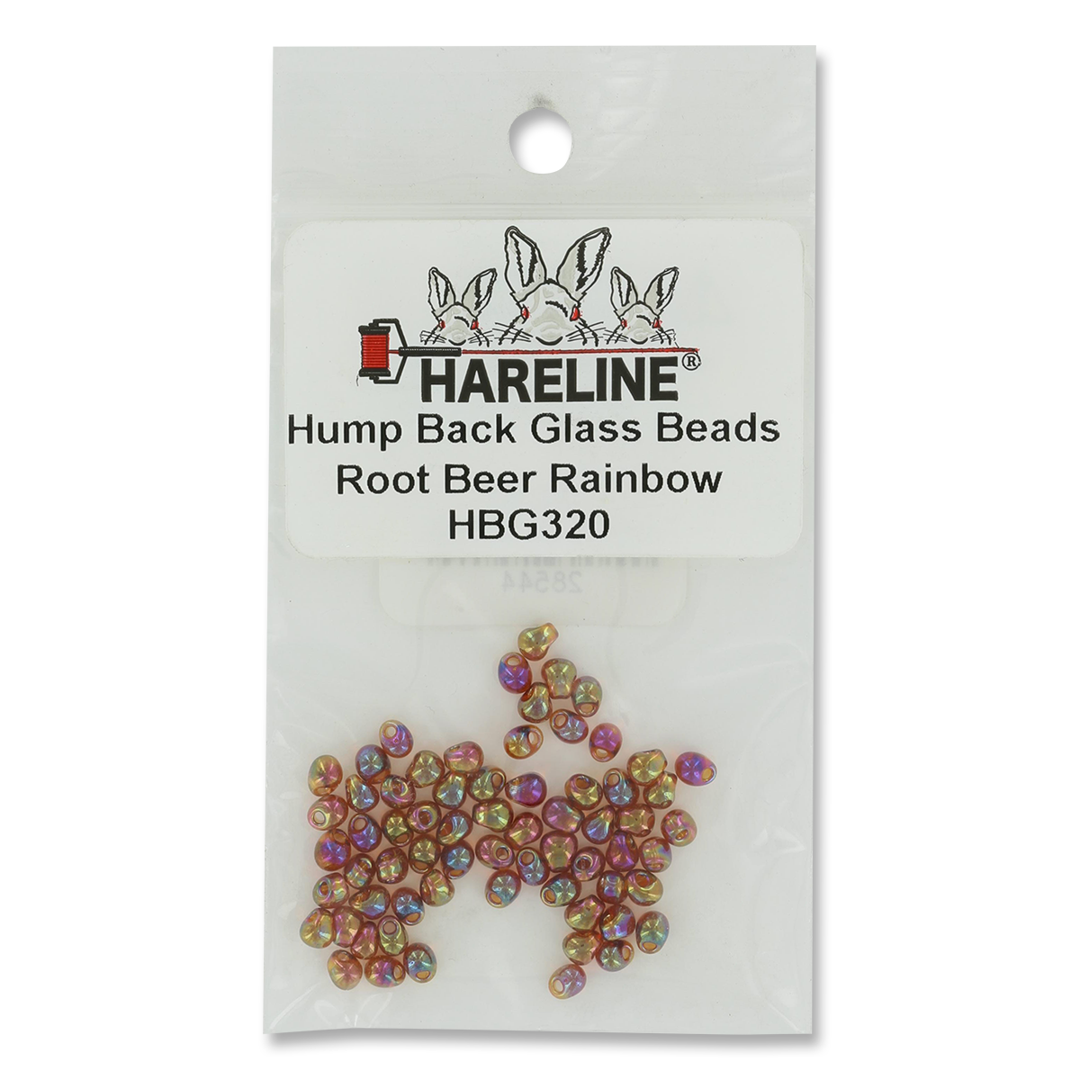 Hareline Hump Back Glass Beads