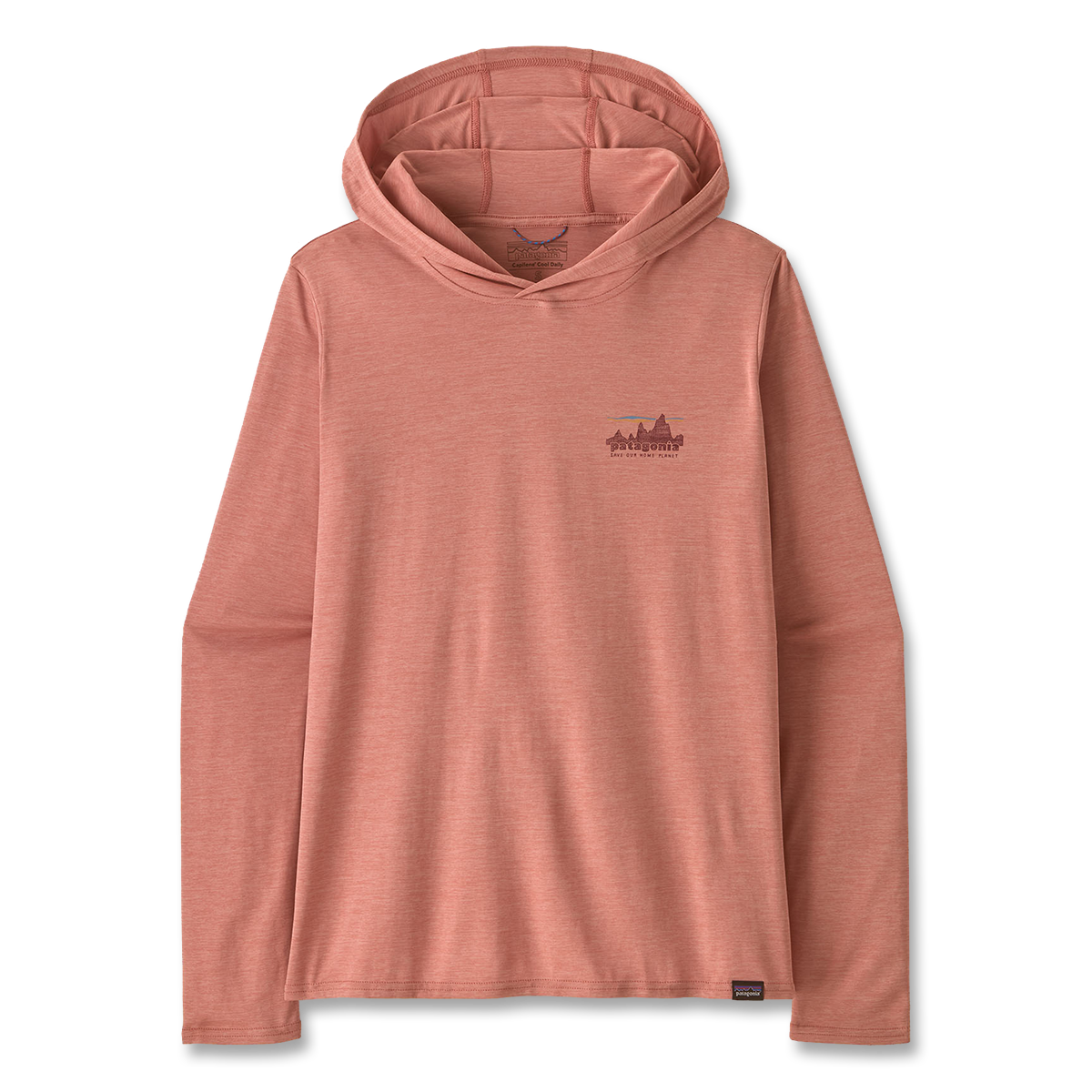 Patagonia Women's Cap Cool Graphic Hoody -'73 Skyline: Moment Pink