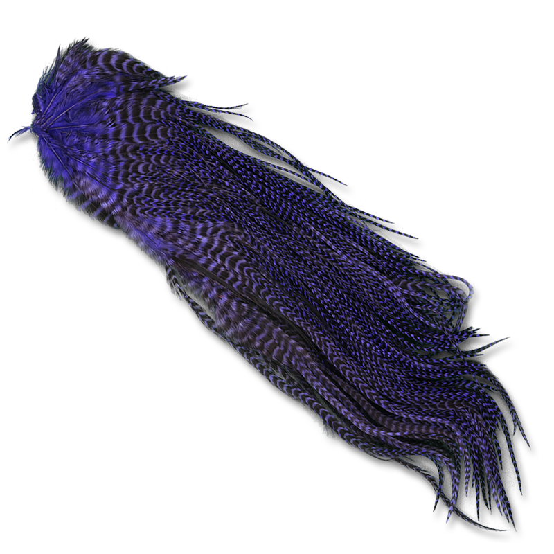 Premium Dyed Grizzly Half Saddles