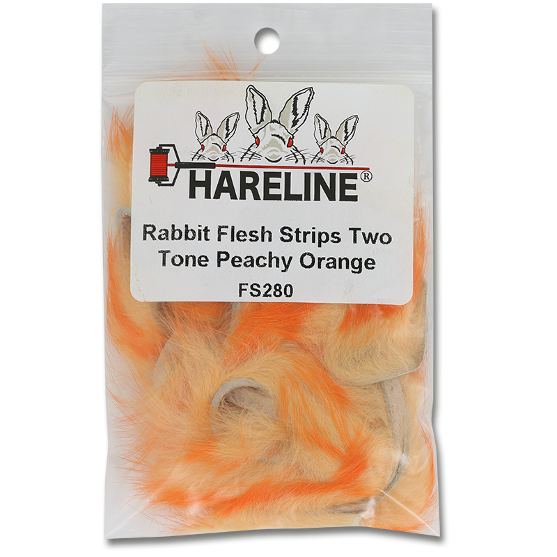 Two-Tone Rabbit Fur Strips